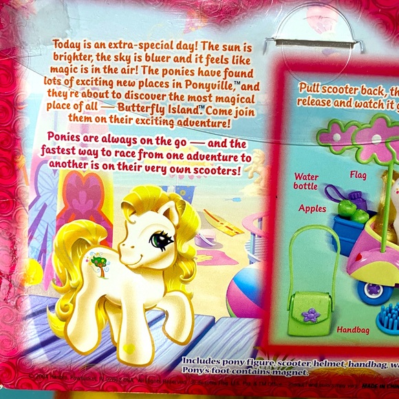 MY LITTLE PONY G3 NWT VTG 2004 BUTTERFLY ISLAND SCOOTIN ALONG WITH BREEZIE NEW - Picture 14 of 16